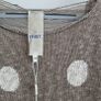 MAT jumper bnwt taupe with unusual detail on the back, short sleeve S/M Image 2