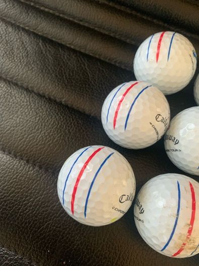 (9) Callaway triple track ChromeTour golf balls