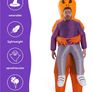 Carry Me Alien Inflatable Adult Costume, Funny Scary Blow Up Fancy Dress Suit for Halloween Party (FREE SHIPPING) Image 3