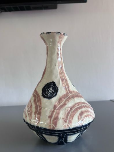 Rare John Ffrench vase Kilkenny pottery