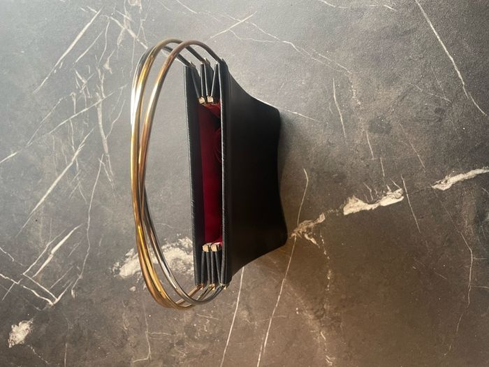 Cartier Trinity Hand Bag Leather Black
