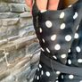 Black and White polkadot dress size 16 - 18 Postage included Image 9