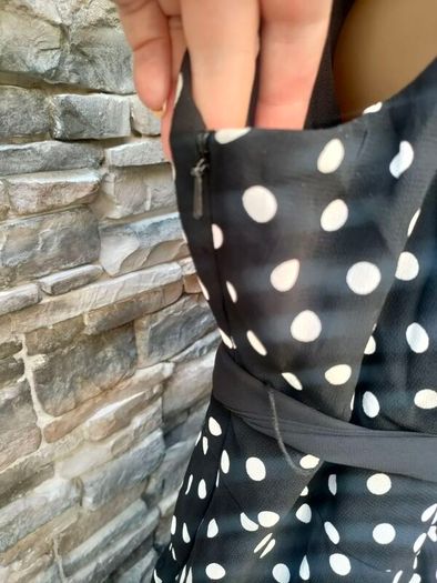 Black and White polkadot dress size 16 - 18 Postage included
