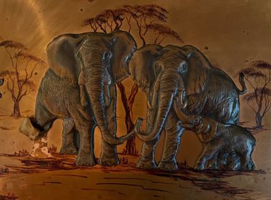 Unique Vintage Metal Wall Art