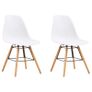 3 Piece Dining Set Plastic White Image 6