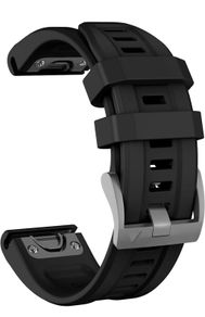 Silicone QuickFit Strap for Garmin Fenix 7s Solar, 6s Pro, 5s Plus - 20mm
