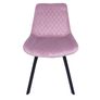 Savina Pink Velvet Upholstered Chair Image 3