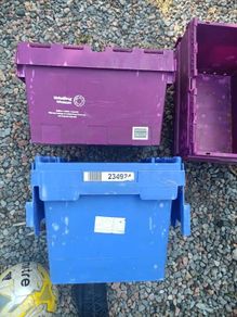 Stackable storage boxes 18" x 13" x 11"