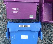 Stackable storage boxes 18" x 13" x 11"