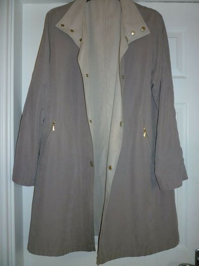 Coat Reversible Faux Suede Debenhams Mink Beige Size 12 / Medium. Mint Condition