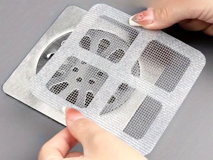 2pcs Self-Adhesive Hair Catcher Stickers for Shower, Kitchen Sink & Bathroom Drains Free viewing