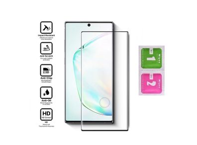 Samsung Galaxy Note 10+ Plus Tempered Glass 9D Curved Screen Full Coverage - FHT12SMTGF