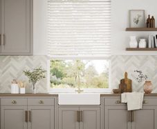 Faux Wood White Blind