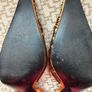 Fabulous Carrie Bradshaw style gold and bronze, embellished sling-backs Image 3