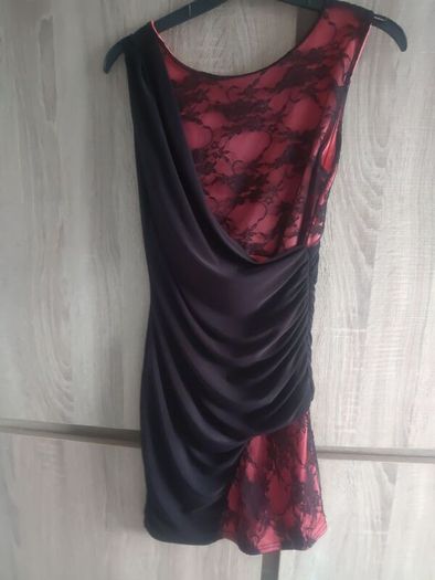 lace dress size fits 6/8 coral black