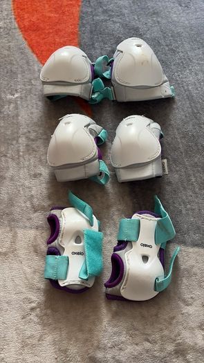 Oxelo Inline Skates and Protective Gear. Approx. Size 31/33
