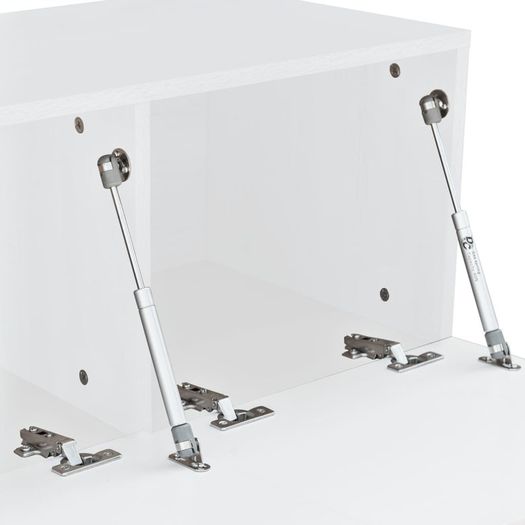 TV Cabinet Chipboard 120x40x34 cm High Gloss White