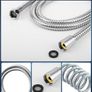 Shower Head and Hose 1.6M - 110mm Large Powerful Flow Shower Hose and Head High Pressure 6 Modes Pressure Boosting Handheld Showerhead for Low Water Pressure Electric Shower Head,Chrome Image 7