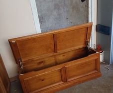 oak storage unit