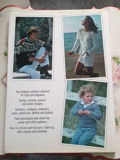 The ELLE Knitting Book (1985 Hardcover) - 50 Vintage French Designs