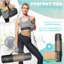 KESSER Yoga Mat Cork Incl. Carrying Strap Bag & Yoga Block Gymnastics Mat Yoga Mat Non-Slip Made of Natural Rubber TPE Fitness Mat, 183 x 62 Image 3