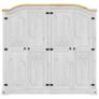 Wardrobe White 194x52x186 cm Image 4