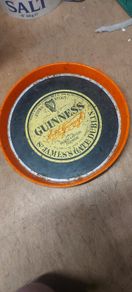 vintage Guinness metal drinks tray ,hard to come by, collectors item,,buyer collects or pays postage thank you, great advertising patina,,used condition, see pictures for condition, sold as seen