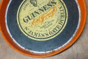 vintage Guinness metal drinks tray ,hard to come by, collectors item,,buyer collects or pays postage thank you, great advertising patina,,used condition, see pictures for condition, sold as seen