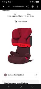 Car seat 3 to 12 years approx