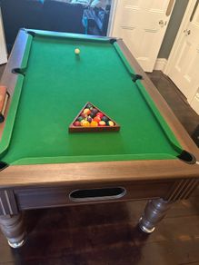 Buckingham 7ft Slate Bed Pool Table + Aramith Balls, Premium Cues & Full Accessories