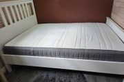 Ikea Hemnes double bed and mattress