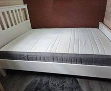 Ikea Hemnes double bed and mattress