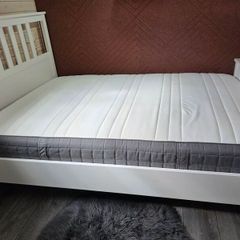 Ikea Hemnes double bed and mattress