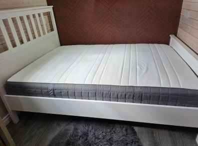 Ikea Hemnes double bed and mattress