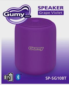 JVC Gumy Mini Speaker Purple Wireless Bluetooth Lightweight Compact , Brand New.
