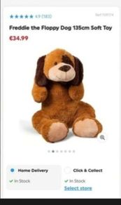 Floppy dog soft toy