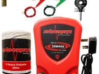 main image for ad Mains Electric Fencer White Polywire Kit SRM406