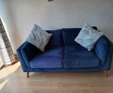 Sofa/Couch Suite 3 seater plus 2 seater Dark Blue