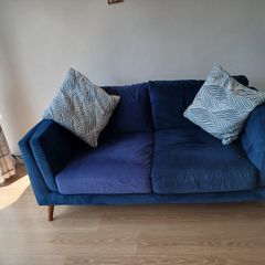 Sofa/Couch Suite 3 seater plus 2 seater Dark Blue