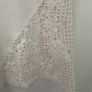 Vintage St -Martins White Linen and Crochet Sleeveless Tunic -Size S Image 7