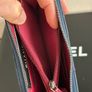 chanel Gabrielle Navy black Small zip wallet Retail 990 Euro Image 8