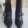 ZARA black leather mid length boots Sz 39 (Fit 6-6.5UK) - Bnwt Rrp 99.95 Image 6