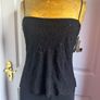 Maria Bonita Black Beaded Evening Gown BNWT Size 10-12 Approx Image 2