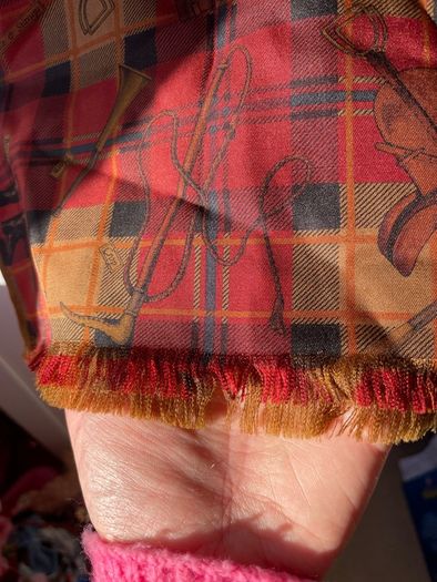 Vintage Polo Ralph Lauren country equestrian scarf