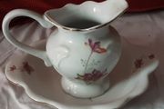 small decorative wash bowl and jug, ( AD )