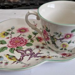 Vintage 1950s  James Kent Tea Cup and Plate