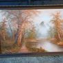 Vintage Roger Brown Oil on Canvas Painting Image 3