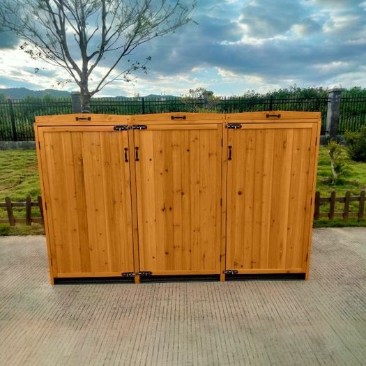 Wheelie Bin Storage with Hydraulic Arms 3 Bay