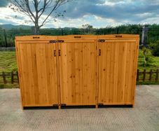 Wheelie Bin Storage with Hydraulic Arms 3 Bay
