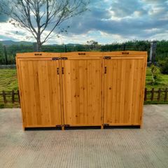 Wheelie Bin Storage with Hydraulic Arms 3 Bay